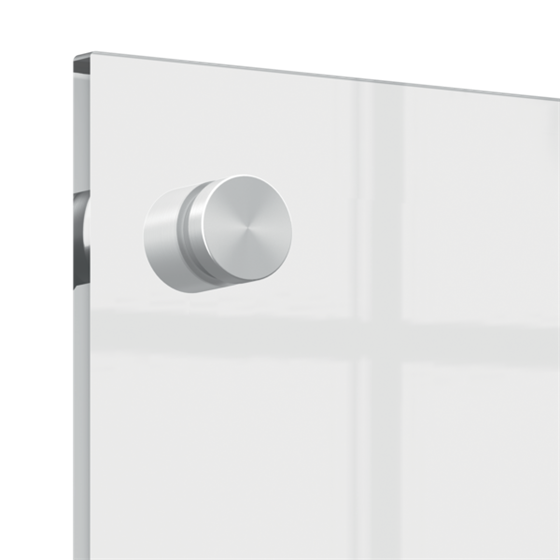 Mini Pizarra Blanca Acrílica Transparente Nobo De Pared 300X300 Mm Transparente