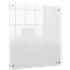 Mini Pizarra Blanca Acrílica Transparente Nobo Montada En La Pared De 450X450 Mm Transparente