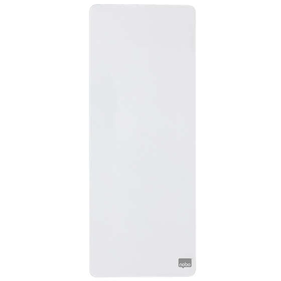 Mini Pizarra Blanca Magnética Alargada Nobo 140X360Mm Blanco