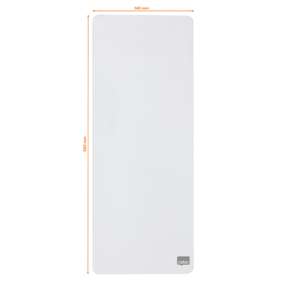 Mini Pizarra Blanca Magnética Alargada Nobo 140X360Mm Blanco