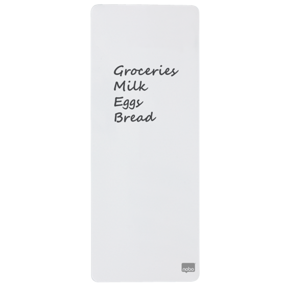 Mini Pizarra Blanca Magnética Alargada Nobo 140X360Mm Blanco