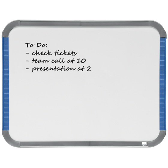 Mini Pizarra Blanca Magnética Nobo Con Marco Slim 220X280 Mm Blanco