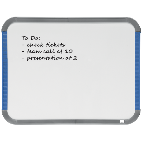 Mini Pizarra Blanca Magnética Nobo Con Marco Slim 220X280 Mm Blanco