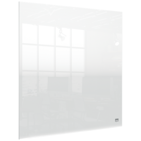 Mini Pizarra De Acrílico Transparente Nobo De Escritorio O De Pared De 450X450 Mm Transparente