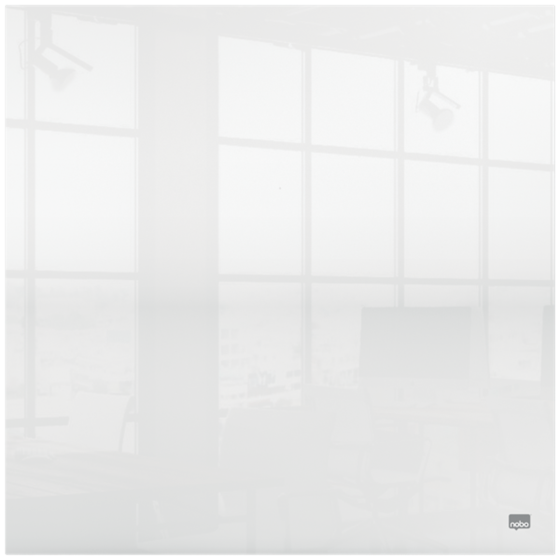 Mini Pizarra De Acrílico Transparente Nobo De Escritorio O De Pared De 450X450 Mm Transparente