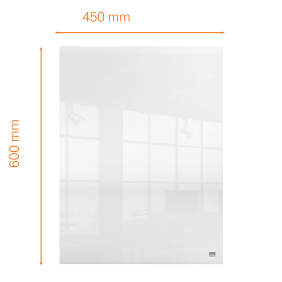 Mini Pizarra De Acrílico Transparente Nobo De Escritorio O De Pared De 600X450 Mm Transparente