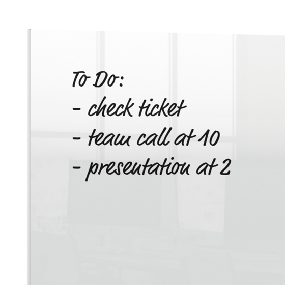 Mini Pizarra De Acrílico Transparente Nobo De Escritorio O De Pared De 600X450 Mm Transparente