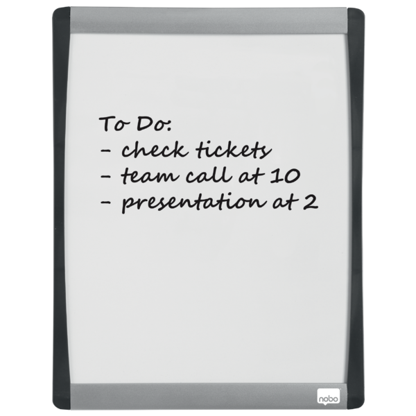 Mini Pizarra Magnética Nobo Con Marco Arqueado 215X280 Mm Blanco