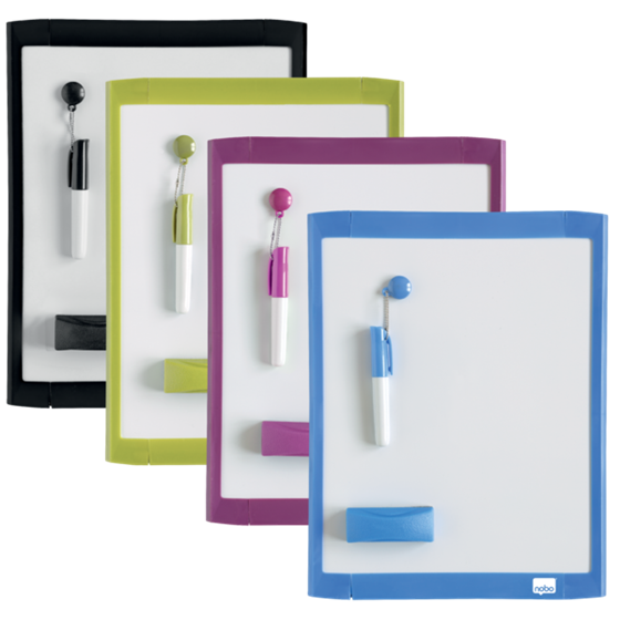 Mini Pizarra Magnética Nobo Con Marco De Color 216X280 Mm Surtidos