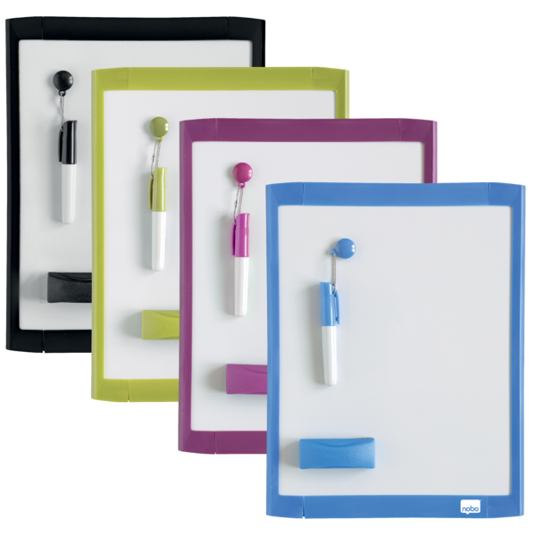 Mini Pizarra Magnética Nobo Con Marco De Color 216X280 Mm Surtidos
