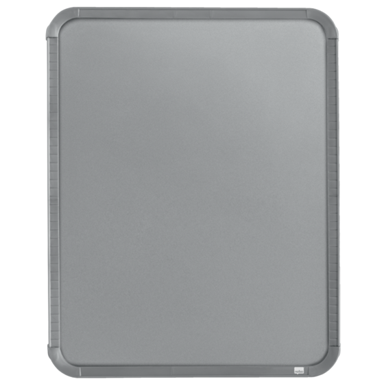 Mini Pizarra Magnética Nobo Con Marco Plateado Slim 360X280 Mm Plata