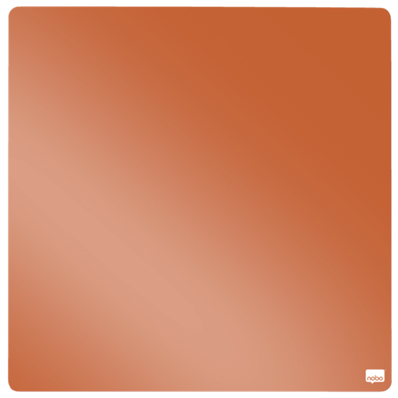 Mini Pizarra Magnética Tile Nobo 360Mmx360Mm Naranja