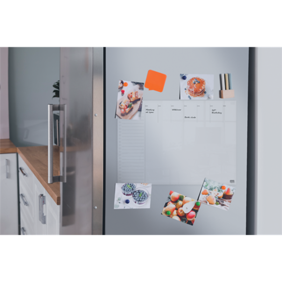 Mini Planificador De Pizarra Acrílica Transparente Nobo Semanal A4 De Sobremesa O Montado En Pared Transparente