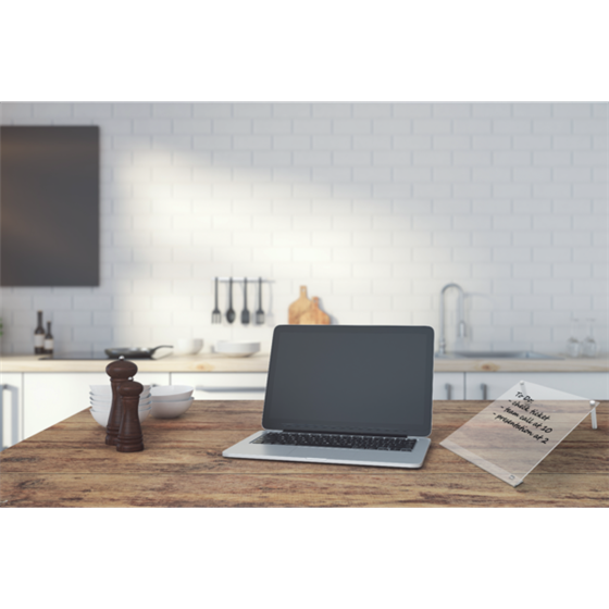 Mini Tablero De Escritura Inclinado A4 De Pizarra De Acrílico Transparente De Nobo. Transparente