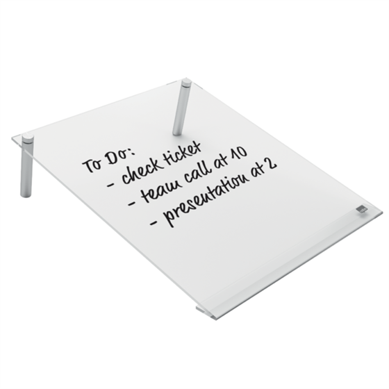 Mini Tablero De Escritura Inclinado A4 De Pizarra De Acrílico Transparente De Nobo. Transparente