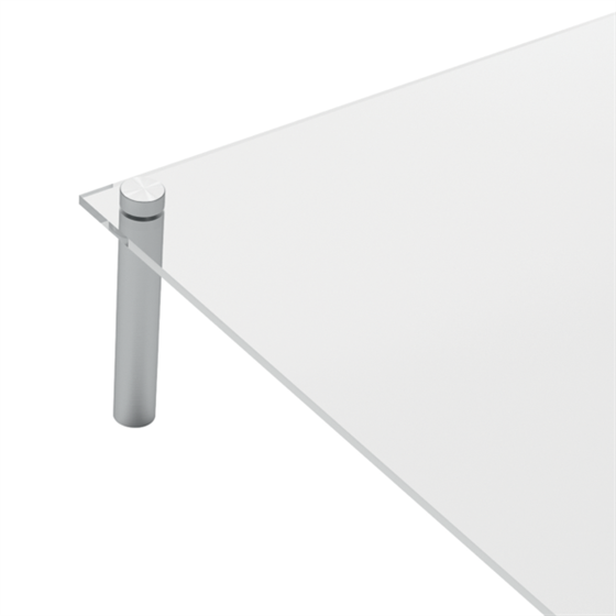 Mini Tablero De Escritura Inclinado A4 De Pizarra De Acrílico Transparente De Nobo. Transparente