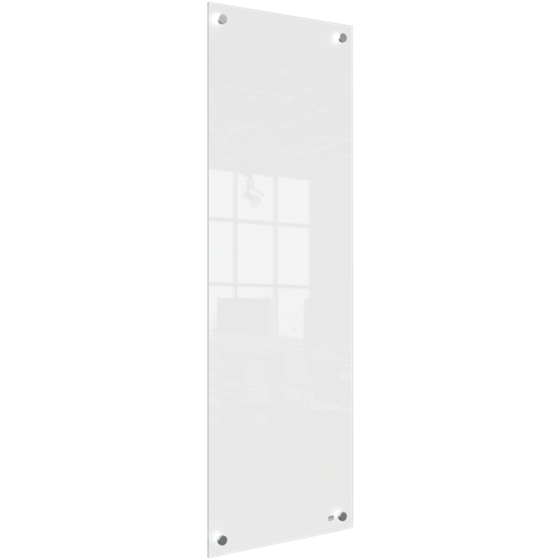 Panel De Pizarra Blanca De Cristal Pequeño Nobo 300X900 Mm Blanco