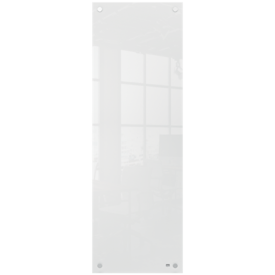 Panel De Pizarra Blanca De Cristal Pequeño Nobo 300X900 Mm Blanco