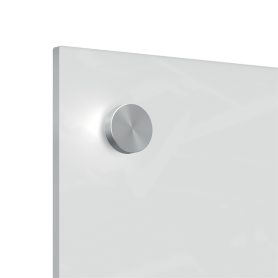 Panel De Pizarra Blanca De Cristal Pequeño Nobo 300X900 Mm Blanco