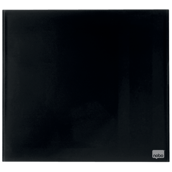 Pizarra Blanca De Cristal Magnético Pequeña Nobo 300X300 Mm Negro
