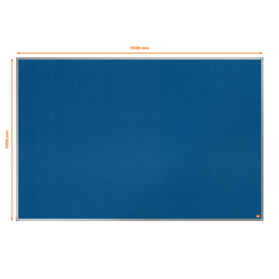Pizarra Blanca De Melamina Nobo Essence 1500X1000Mm Azul