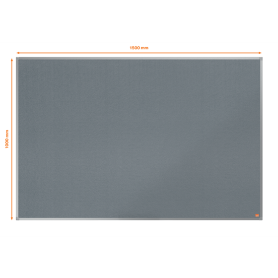 Pizarra Blanca De Melamina Nobo Essence 1500X1200Mm Gris