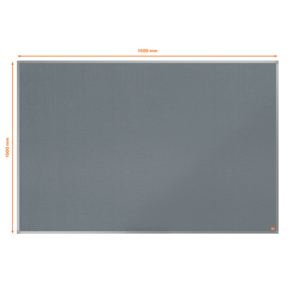 Pizarra Blanca De Melamina Nobo Essence 1500X1200Mm Gris