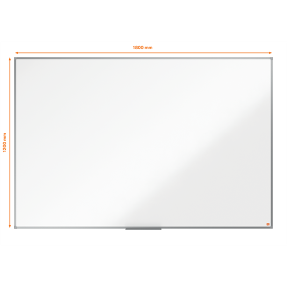 Pizarra Blanca De Melamina Nobo Essence 1800X1200Mm Blanco