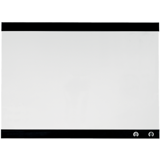 Pizarra Blanca Magnética Pequeña Con Clip Para Notas Nobo 430X580 Mm Blanco