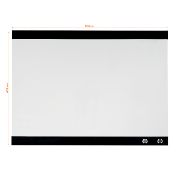 Pizarra Blanca Magnética Pequeña Con Clip Para Notas Nobo 430X580 Mm Blanco