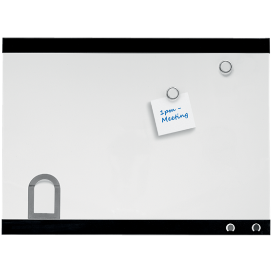 Pizarra Blanca Magnética Pequeña Con Clip Para Notas Nobo 430X580 Mm Blanco