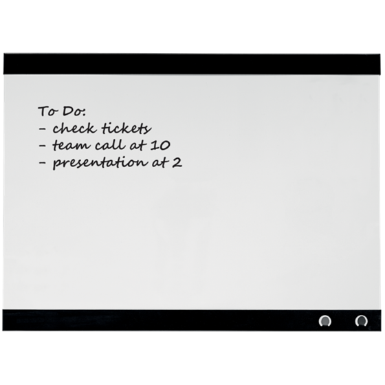 Pizarra Blanca Magnética Pequeña Con Clip Para Notas Nobo 430X580 Mm Blanco