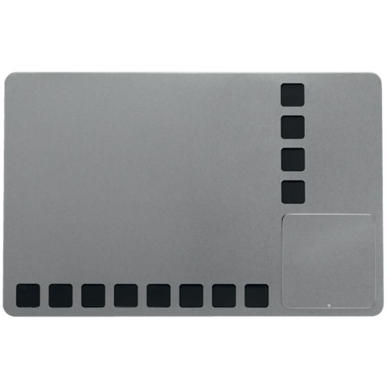 Pizarra Blanca Magnética Pequeña Con Cuadrículas De Espuma Para Fijar Notas Nobo 610X390 Mm Blanco