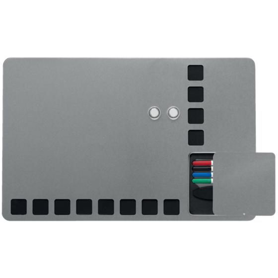 Pizarra Blanca Magnética Pequeña Con Cuadrículas De Espuma Para Fijar Notas Nobo 610X390 Mm Blanco