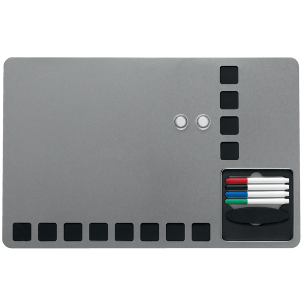 Pizarra Blanca Magnética Pequeña Con Cuadrículas De Espuma Para Fijar Notas Nobo 610X390 Mm Blanco