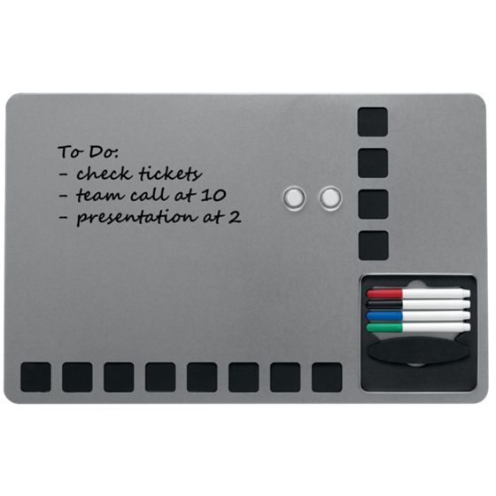 Pizarra Blanca Magnética Pequeña Con Cuadrículas De Espuma Para Fijar Notas Nobo 610X390 Mm Blanco