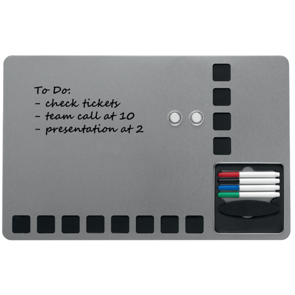 Pizarra Blanca Magnética Pequeña Con Cuadrículas De Espuma Para Fijar Notas Nobo 610X390 Mm Blanco