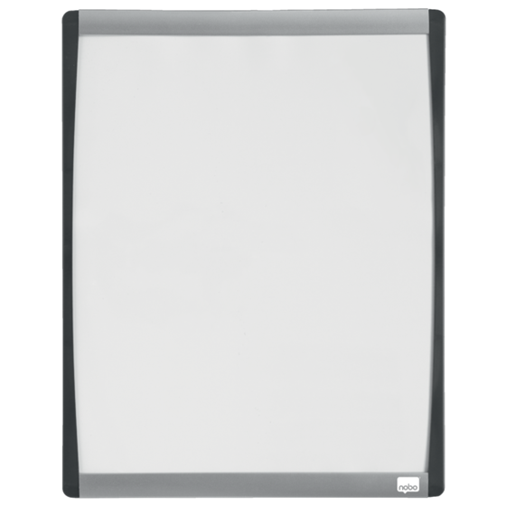 Pizarra Blanca Magnética Pequeña Con Marco Arqueado Nobo 280X335 Mm Transparente