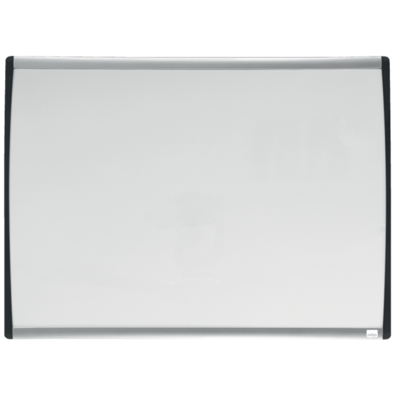 Pizarra Blanca Magnética Pequeña Con Marco Arqueado Nobo 585X430 Mm Gris