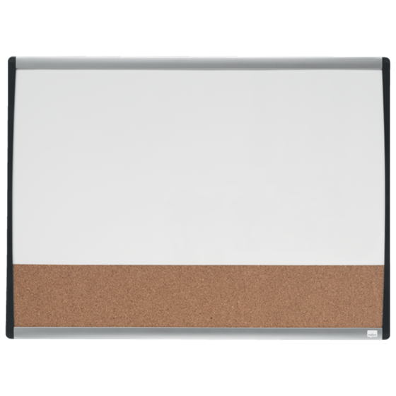 Pizarra Blanca Magnética Pequeña Con Tablero De Anuncios De Corcho Nobo 585X430Mm Blanco