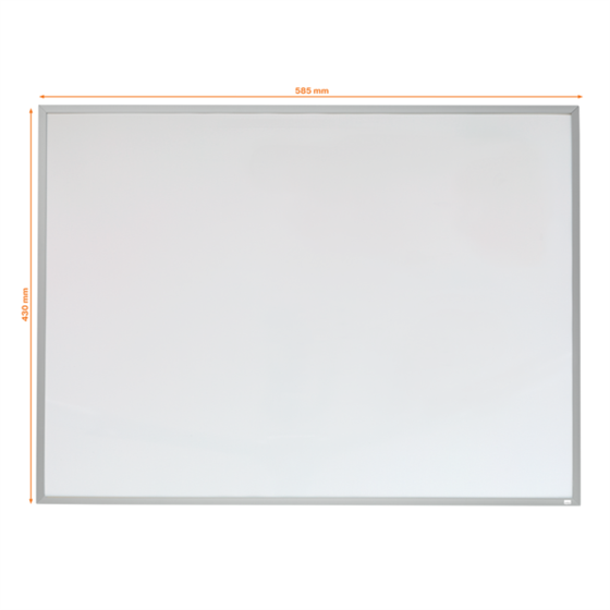 Pizarra Blanca Magnética Pequeña Nobo Con Marco De Aluminio De 585X430 Mm Blanco