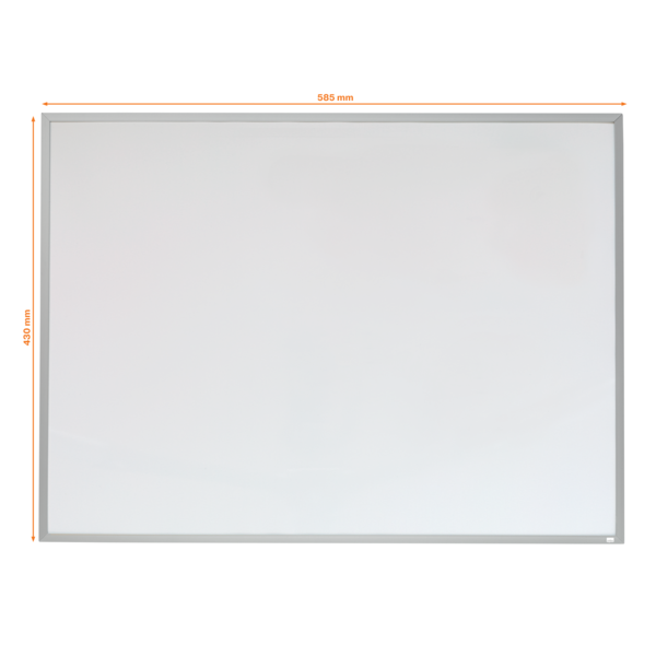 Pizarra Blanca Magnética Pequeña Nobo Con Marco De Aluminio De 585X430 Mm Blanco