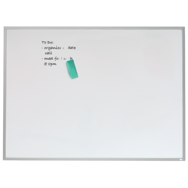 Pizarra Blanca Magnética Pequeña Nobo Con Marco De Aluminio De 585X430 Mm Blanco