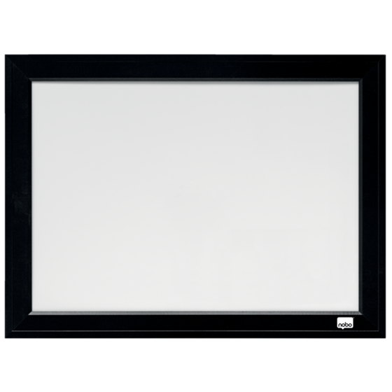 Pizarra Blanca Magnética Pequeña Nobo Con Marco Negro 585X430 Mm Negro