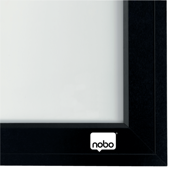 Pizarra Blanca Magnética Pequeña Nobo Con Marco Negro 585X430 Mm Negro