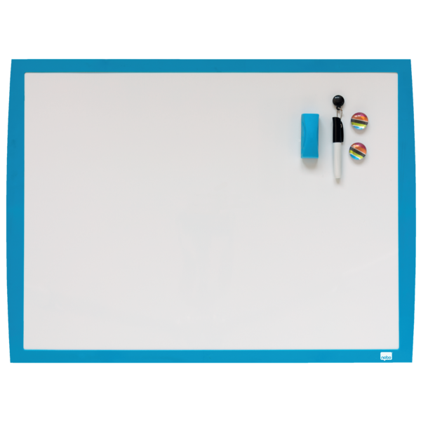 Pizarra Blanca Magnética Pequeña Nobo De 585X430 Mm Azul