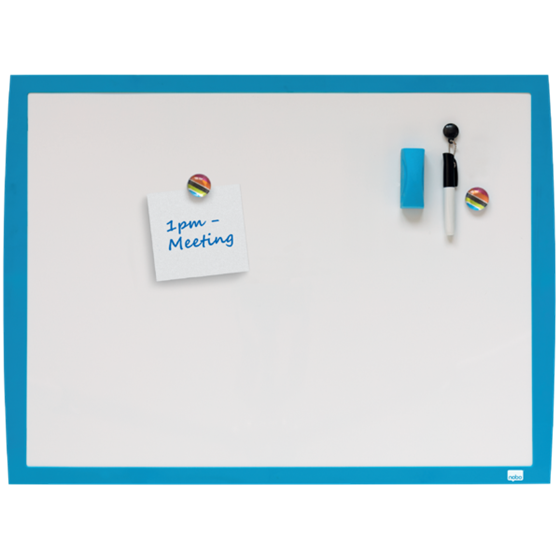 Pizarra Blanca Magnética Pequeña Nobo De 585X430 Mm Azul