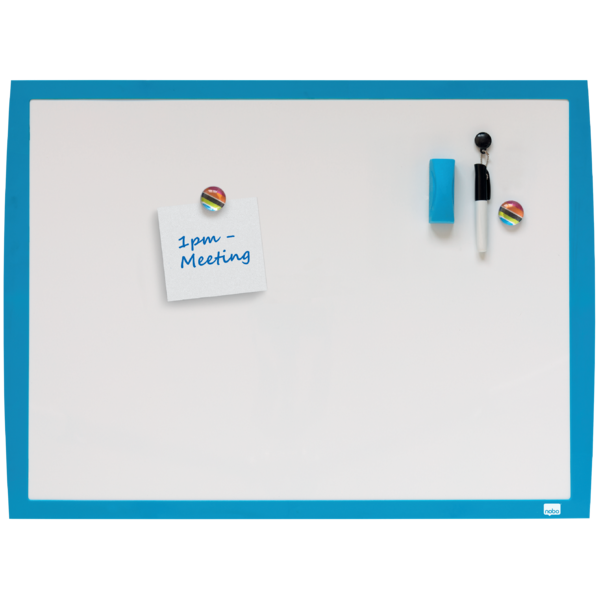 Pizarra Blanca Magnética Pequeña Nobo De 585X430 Mm Azul