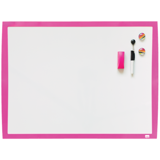 Pizarra Blanca Magnética Pequeña Nobo De 585X430 Mm Fucsia