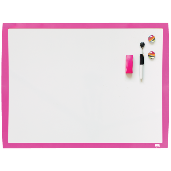 Pizarra Blanca Magnética Pequeña Nobo De 585X430 Mm Fucsia